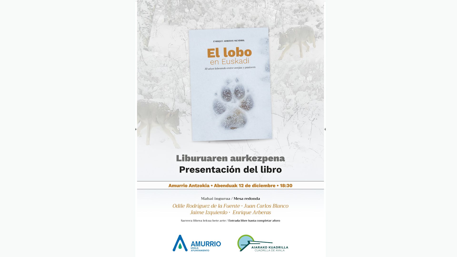 EL LOBO EN EUSKADI. 30 años lobeando entre ovejas y pastores