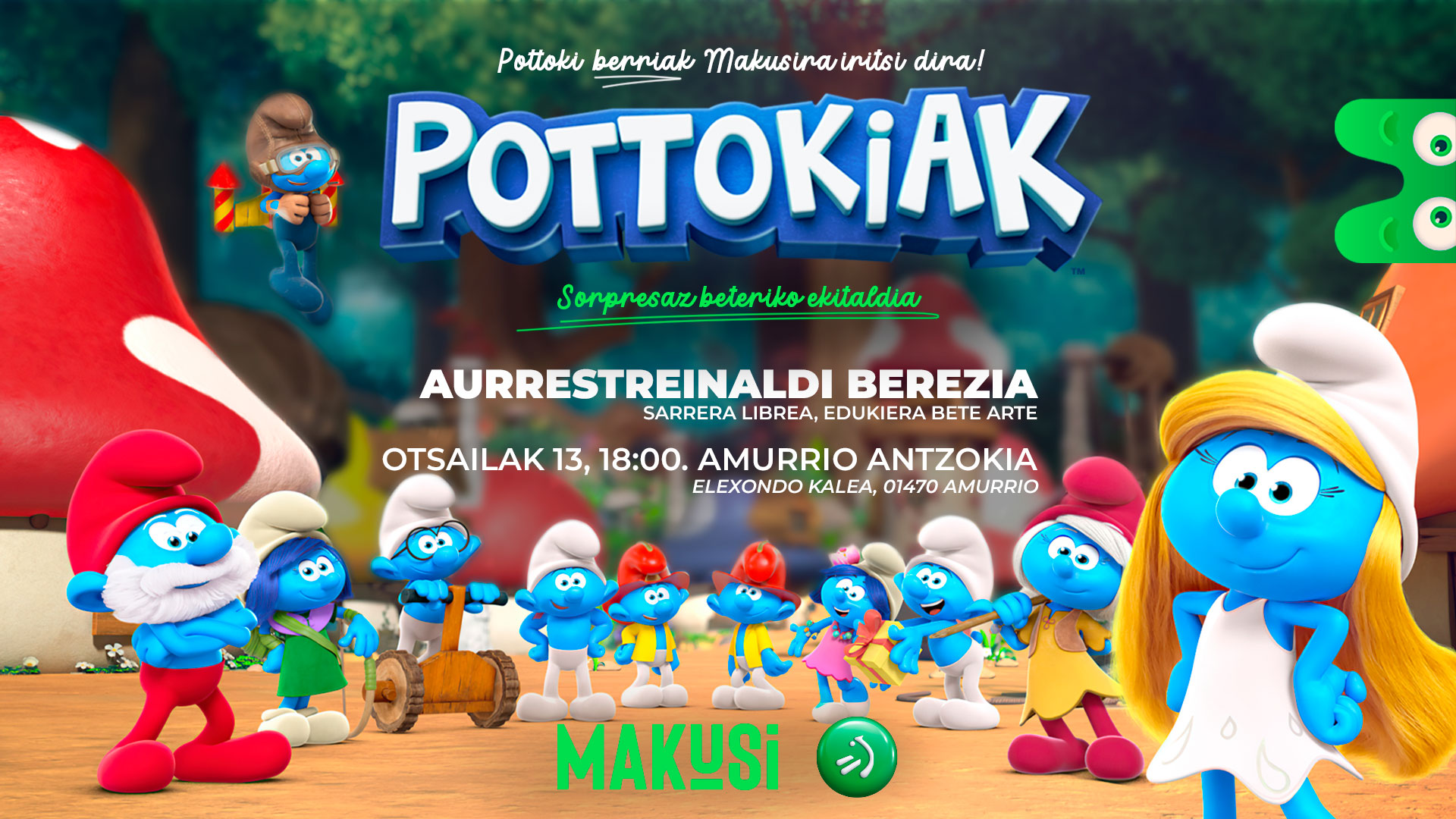 MAKUSI AURRESTRENALDIA AURKEZPENA